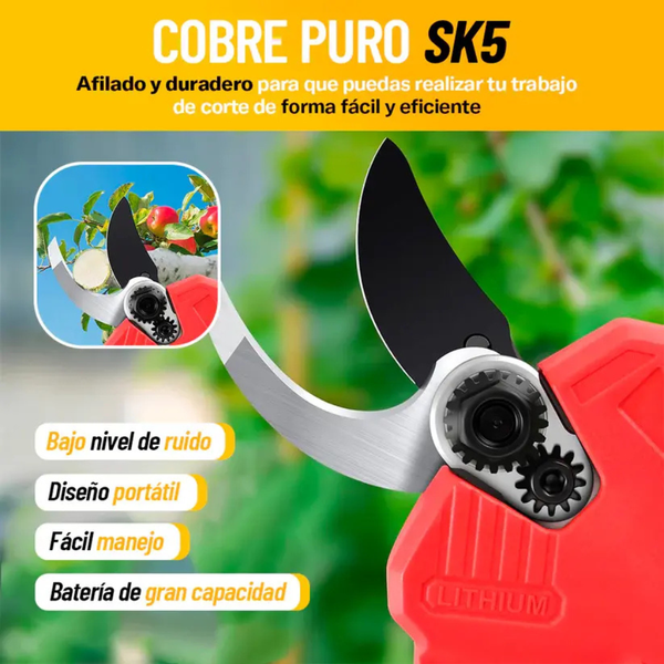 Tijeras de Podar Eléctricas con Batería Dual – PodaPower™ Pro