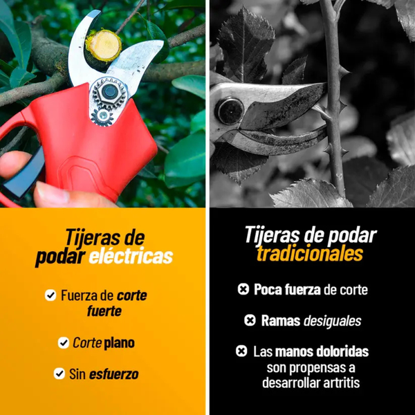 Tijeras de Podar Eléctricas con Batería Dual – PodaPower™ Pro